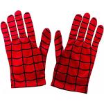 Schwarze Spiderman Faschingshandschuhe aus Polyester für Kinder Einheitsgröße 