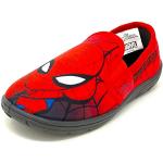 Reduzierte Rote Spiderman Kinderhausschuhe ohne Verschluss Größe 34 