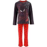 Graue Motiv Spiderman Lange Kinderschlafanzüge aus Jersey trocknergeeignet für Jungen Größe 98 