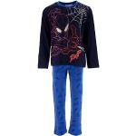 Blaue Motiv Spiderman Lange Kinderschlafanzüge aus Jersey trocknergeeignet für Jungen Größe 98 