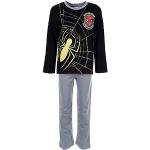 Schwarze Motiv Spiderman Lange Kinderschlafanzüge aus Jersey trocknergeeignet für Jungen Größe 98 