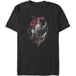 Schwarze Kurzärmelige Spiderman T-Shirts aus Baumwolle für Herren Größe M 