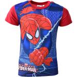 Blaue Casual Kurzärmelige Spiderman Kinder T-Shirts maschinenwaschbar für Jungen Größe 98 
