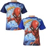 Kurzärmelige Spiderman Kinder T-Shirts aus Baumwolle maschinenwaschbar Größe 98 