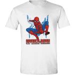 Weiße Motiv Gildan Spiderman T-Shirts aus Baumwolle für Herren Größe XL 