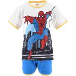 Reduzierte Blaue Spiderman Rundhals-Ausschnitt Printed Shirts für Kinder & Druck-Shirts für Kinder aus Baumwolle für Jungen Größe 98 