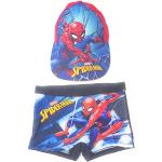 Schwarze Spiderman Kinderbadeanzüge mit Klettverschluss 