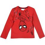 Reduzierte Rote Langärmelige Spiderman Longsleeves für Kinder & Kinderlangarmshirts für Jungen 