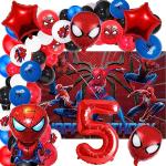 Rote Spiderman Luftballons 4-teilig 