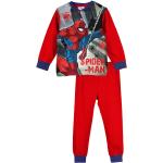 Reduzierte Rote Unifarbene Spiderman Kinderschlafanzüge & Kinderpyjamas aus Baumwolle Größe 104 