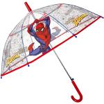 Blaue Spiderman Durchsichtige Regenschirme für Kinder mit Halloween-Motiv aus Spitze für Jungen 