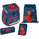 Blaue Spiderman Schulranzen Sets gepolstert 5-teilig zum Schulanfang 