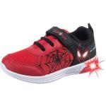 Rote Spiderman Low Sneaker mit Klettverschluss aus Textil für Kinder 