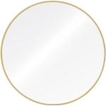 Silberne Runde Badspiegel & Badezimmerspiegel 60 cm aus Aluminium 