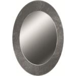 Silberne Ovale Badspiegel & Badezimmerspiegel aus MDF 