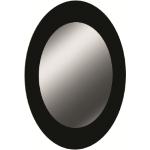 Schwarze Ovale Badspiegel & Badezimmerspiegel aus MDF 