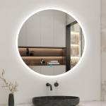 Reduzierte Moderne Runde Badspiegel & Badezimmerspiegel 70 cm beschlagfrei 