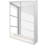 Weiße Fackelmann Spiegelschränke aus Glas Breite 50-100cm, Höhe 50-100cm, Tiefe 0-50cm 