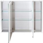 Beige Nachhaltige Spiegelschränke abschließbar Breite 100-150cm, Höhe 0-50cm, Tiefe 0-50cm 
