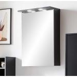 Schwarze Moderne Basilicana Spiegelschränke aus Glas LED beleuchtet Breite 0-50cm, Höhe 50-100cm, Tiefe 0-50cm 