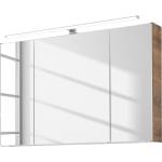 Reduzierte Braune PELIPAL Quickset Spiegelschränke aus Glas Breite 100-150cm, Höhe 50-100cm, Tiefe 0-50cm 