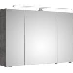 Graue PELIPAL Quickset Spiegelschränke aus MDF Breite 100-150cm, Höhe 50-100cm, Tiefe 0-50cm 