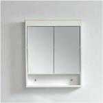 Weiße Minimalistische Spiegelschränke aus Holz Breite 50-100cm, Höhe 50-100cm, Tiefe 0-50cm 