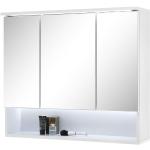 Weiße BEGA Spiegelschränke matt LED beleuchtet Breite 100-150cm, Höhe 0-50cm, Tiefe 0-50cm 