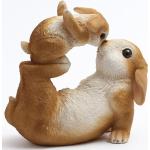 Reduzierte Braune Osterhasen mit Tiermotiv aus Kunststein 