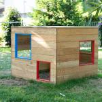 Bunte Spielhäuser & Kinderspielhäuser aus Holz mit Dach 