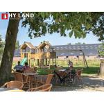 Reduzierte Grüne Spieltürme & Stelzenhäuser aus Massivholz mit Doppelschaukel 