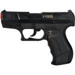 Schwarze Buttinette Polizei Spielzeugpistolen aus Kunststoff 