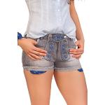 Graue Spieth & Wensky Jeans-Shorts aus Denim für Damen Größe M für den für den Sommer 
