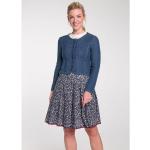 Blaue Unifarbene Spieth & Wensky Rundhals-Ausschnitt Trachten-Strickjacken für Damen Größe XS für den für den Herbst 