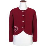 Rote Unifarbene Elegante Spieth & Wensky Trachten-Strickjacken für Kinder Handwäsche für Mädchen 