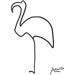 Spiffing Prints Picasso – Flamingo – klein – matt – ungerahmt