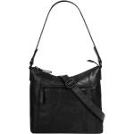 Schwarze Vintage Spikes & Sparrow Lederhandtaschen aus Leder mit Außentaschen für Damen klein 