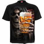 Schwarze Gothic Spiral Direct Hellraiser T-Shirts Metallic aus Jersey für Herren Größe S 