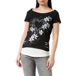 Schwarze Gothic Spiral Direct T-Shirts für Damen Größe XL 