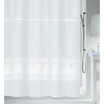 Weiße Spirella Textil-Duschvorhänge aus Textil 200x180 