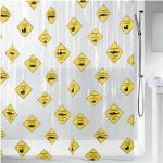 Gelbe Transparente Duschvorhänge aus Vinyl 200x180 