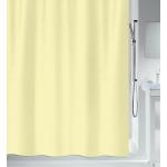 Gelbe Spirella Primo Textil-Duschvorhänge aus Textil 180x180 