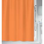 Orange Spirella Primo Duschvorhänge aus Kunststoff maschinenwaschbar 180x180 