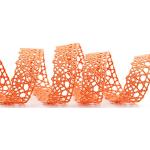 Orange Spitzenbänder mit Ornament-Motiv 