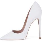 Weiße Elegante Spitze Pfennigabsatz High Heels & Stiletto-Pumps für Damen Größe 42 