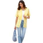 Zitronengelbe Nachhaltige Festliche Blusen aus Baumwolle für Damen für den für den Sommer 