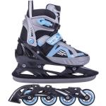 Spokey Avian 2in1 verstellbare Skates - Inliner und Schlittschuhe, blau