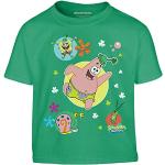Grüne Spongebob Kinder T-Shirts aus Baumwolle für Jungen Größe 128 