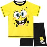 Bunte Spongebob SpongeBob Schwammkopf Kinderschlafanzüge & Kinderpyjamas für Jungen Größe 104 