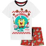 Rote Spongebob SpongeBob Schwammkopf Kurze Kinderschlafanzüge aus Baumwolle für Jungen 